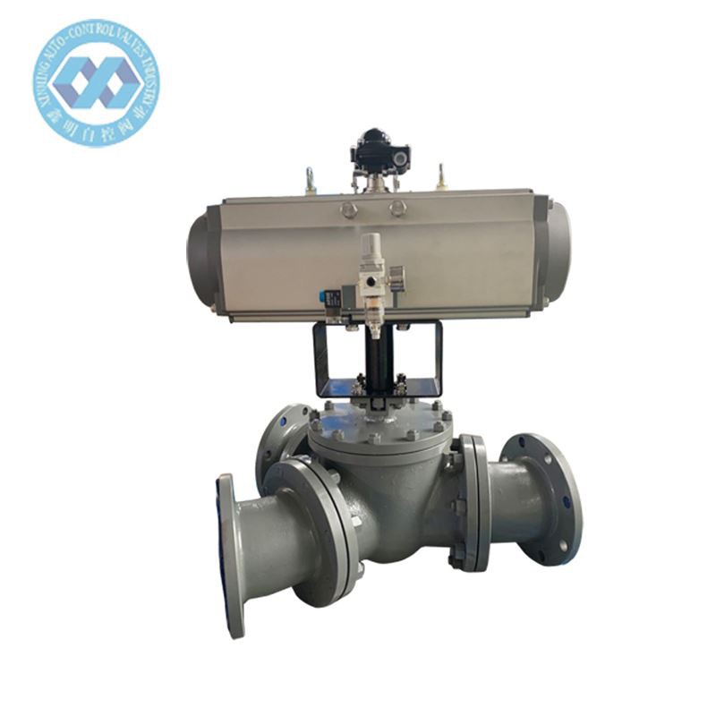 Pneumatic Actuator Y type three way Ball Valve-1_