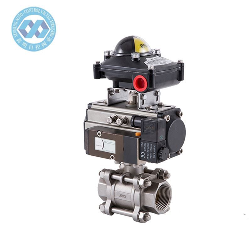 Pneumatic 3PC stainless steel ball valve-1_