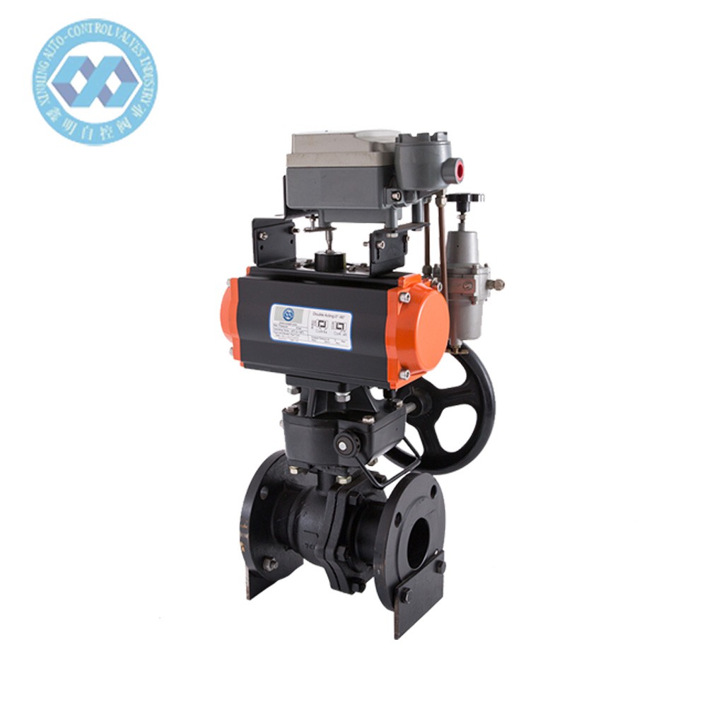 Pneumatic Actuator WCB flange Ball Valve