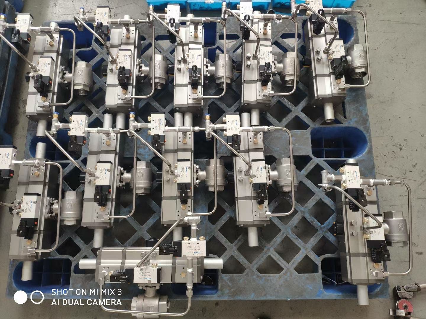 Three Stage Pneumatic Actuator Ball Valve