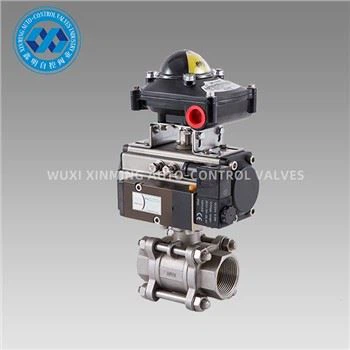 Pneumatic 3PC Stainless Steel Ball Valve