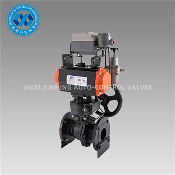 Pneumatic Actuator WCB Flange Ball Valve