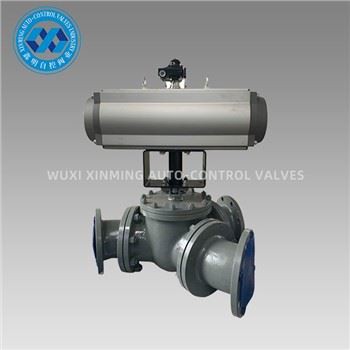 Pneumatic Actuator Y Type Three Way Ball Valve