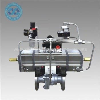 Three Stage Pneumatic Rotary Actuator Ball Valve Made in China