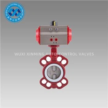 Penumatic Actuator Ductile Iron Wafer Butterfly Valve