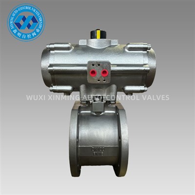 Stainless Steel Wafer Ball Valve With Pneumatic Actuator